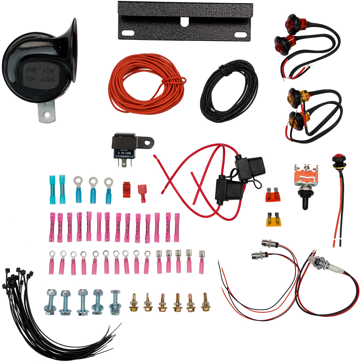 ATV TEK UTVSLK1 UTV Street Legal Turn Signal Kit with Horn and License Bracket