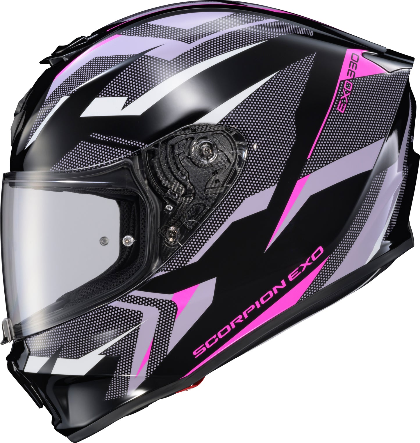Scorpion EXO R330 Full Face Helmet - Black/Pink/Purple, Small, Street Segment