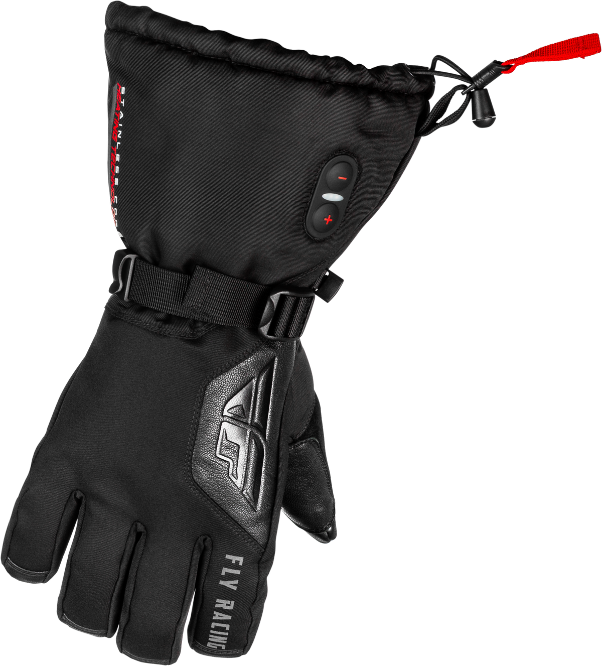 Fly Racing Ignitor Heated Gloves Black Medium – Snow Electric Gloves with Touch Screen Compatibility