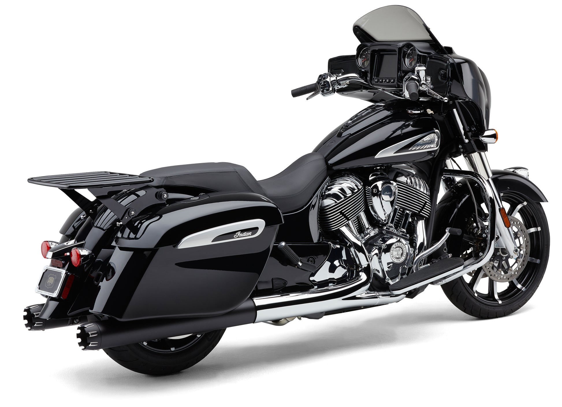 Cobra Detachable Big-A Flat Rack for V-Twin Chieftain - Black, 14 x 17.5 inches
