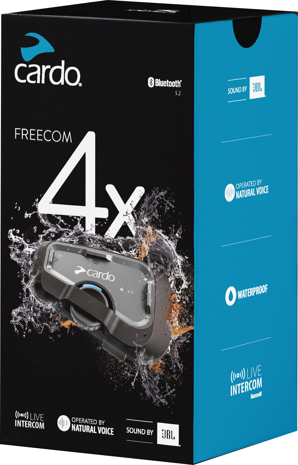CARDO Freecom 4X Bluetooth Headset Single – Advanced Motorcycle Communication System