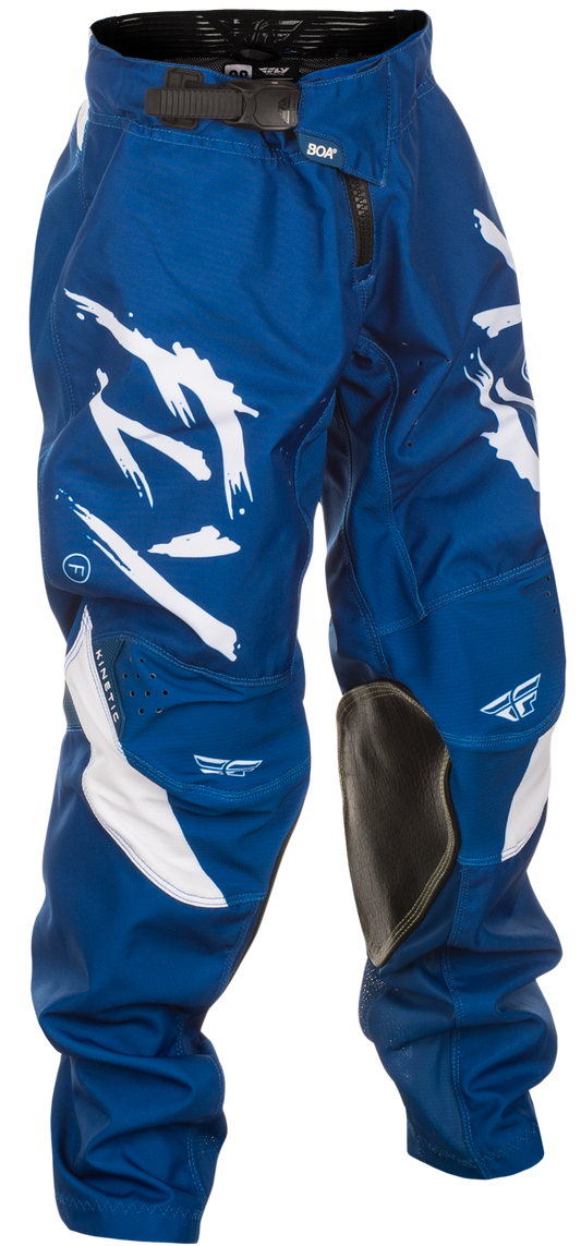 Fly Racing Youth Kinetic Stoke Pants Navy/White Size 22 – Offroad Riding Apparel for Youth