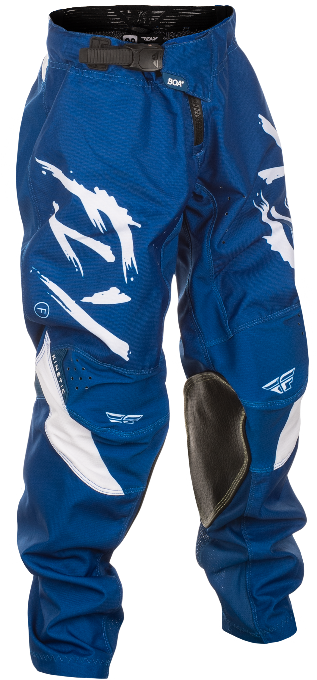 Fly Racing Youth Kinetic Stoke Offroad Pants Navy/White Size 24