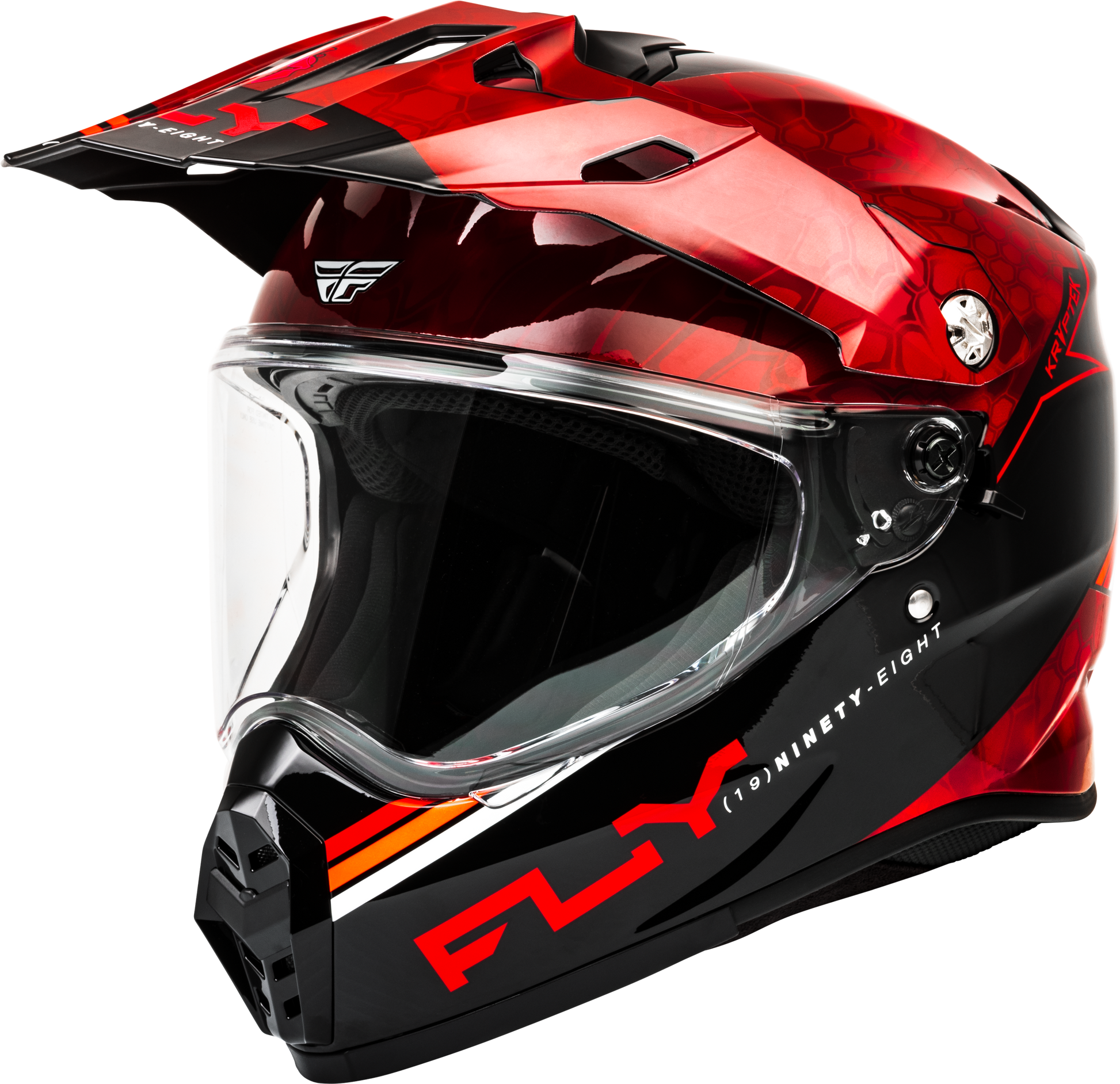Fly Racing Trekker Kryptek Conceal Offroad Full-Face Helmet in Red and Black, X-Large (Part #73-7029X)