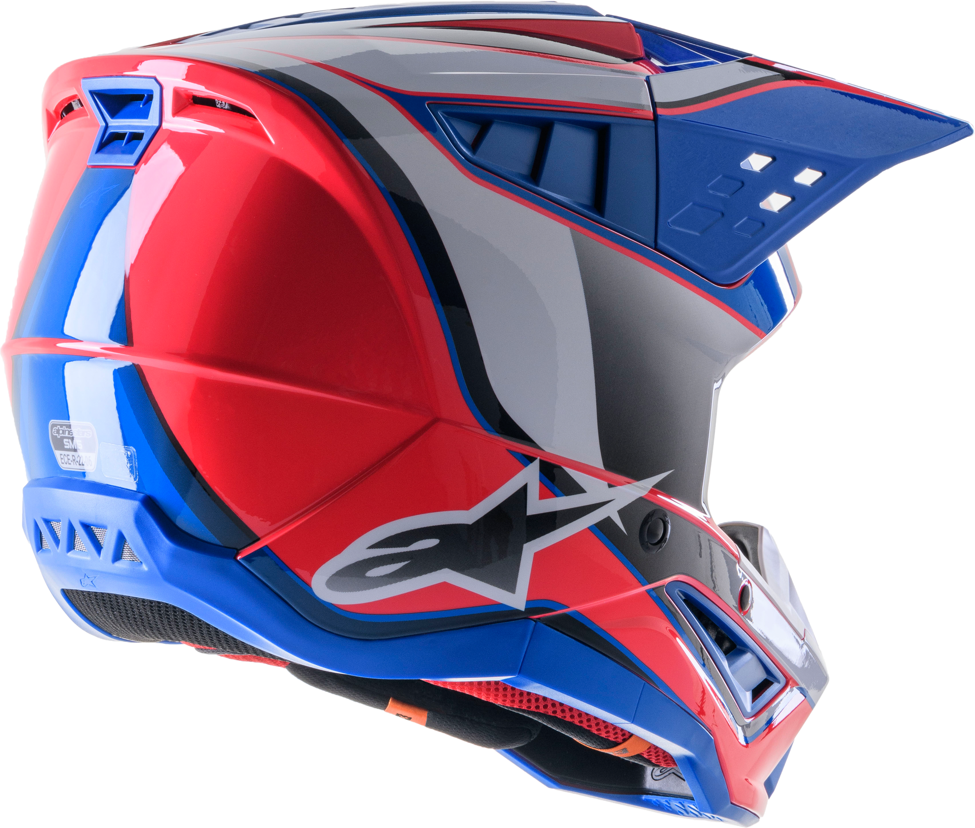 Alpinestars S M5 Sail Off-Road Helmet 2X-Large White, Diva Pink & Enamel Blue