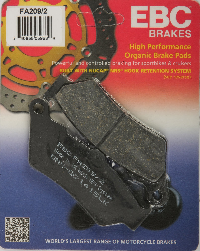 EBC FA209/2 Brake Pads for Offroad Motorcycles and Harley-Davidson XG Models
