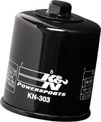 K&N KN-303 High-Performance Oil Filter for Kawasaki Ninja 650 and Z750 Models