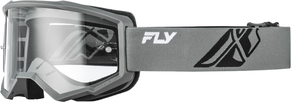 Fly Racing Focus Offroad Goggles with Clear Lens - Grey/Pink, Model FOCUS