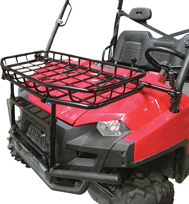 Seizmik Hood Rack for Polaris Ranger XP 900 and 800 Models - Heavy-Duty ATV/UTV Front Rack with Quick Release Latches