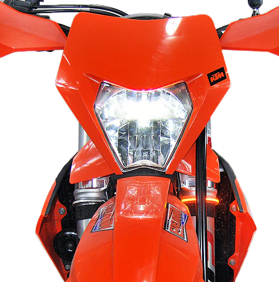 NEW RAGE CYCLES Front LED Turn Signals for KTM 350 and 500 EXC-F (Part Number EXC-FB-24)