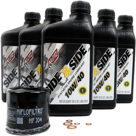 Klotz Sidexside Oil Change Kit 10W-40 with Oil Filter for Yamaha YXZ Models