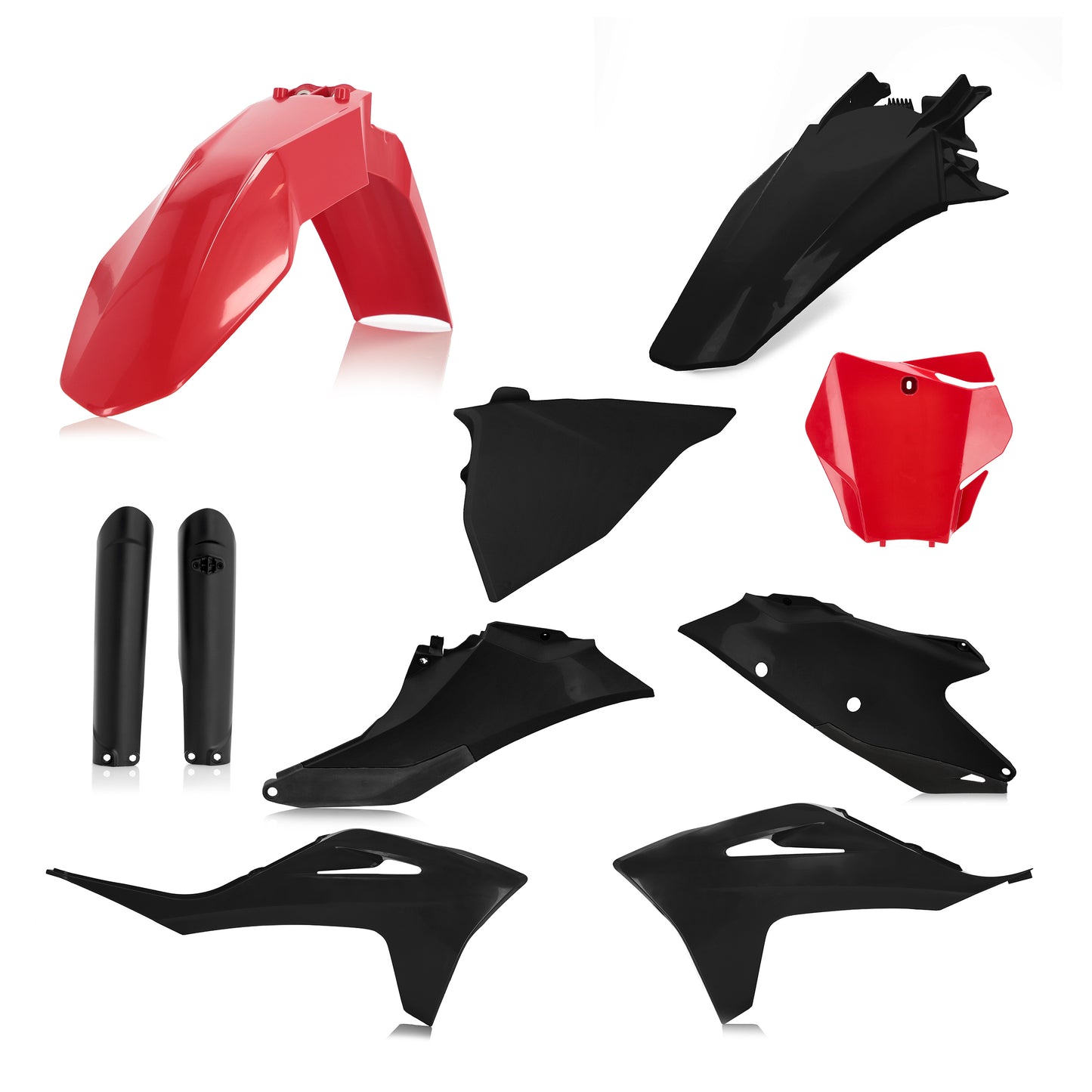 ACERBIS Full Plastic Kit for Gas/Gas and KTM Models - Red/Black Body Replacement