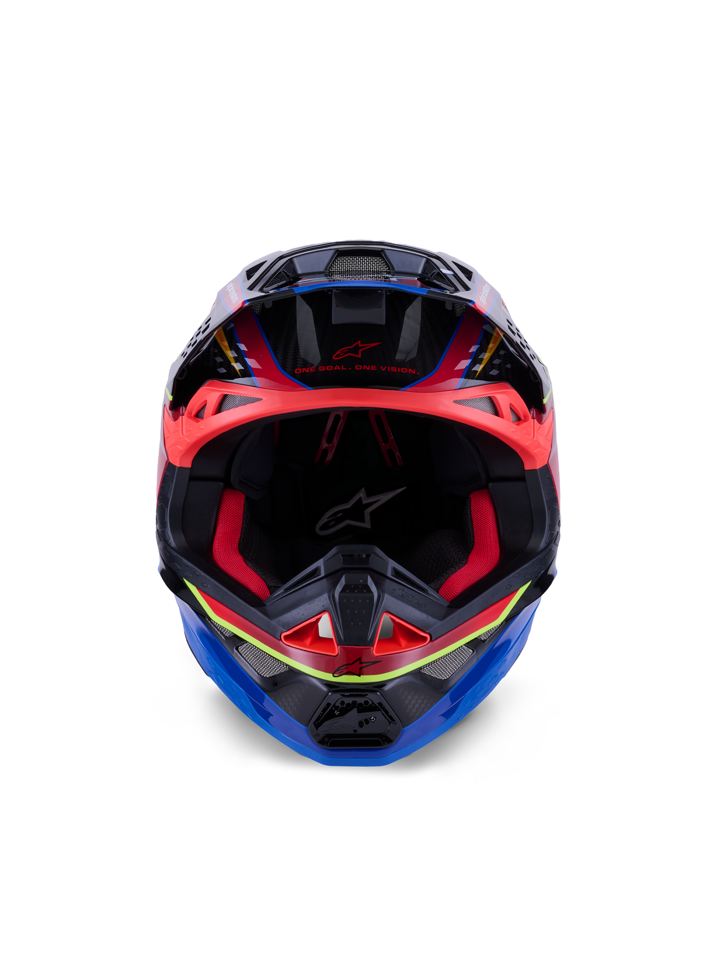 Alpinestars Supertech S M10 Era Offroad Helmet - Blue/Red/Yellow Fluo Gloss, X-Large