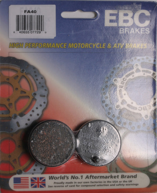 EBC FA40 Brake Pads for Honda CB125S and Honda Fl250 Odyssey ATV/UTV