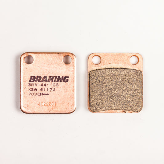 BRAKING Part Number 703CM44 Front Sintered Metal Brake Pads for ATV/UTV and Motorcycles