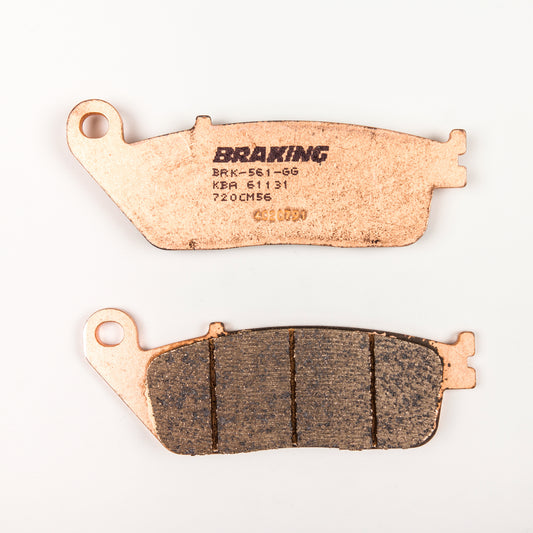 BRAKING Part Number 720CM56 Rear Sintered Brake Pad Set for Honda Motorcycles
