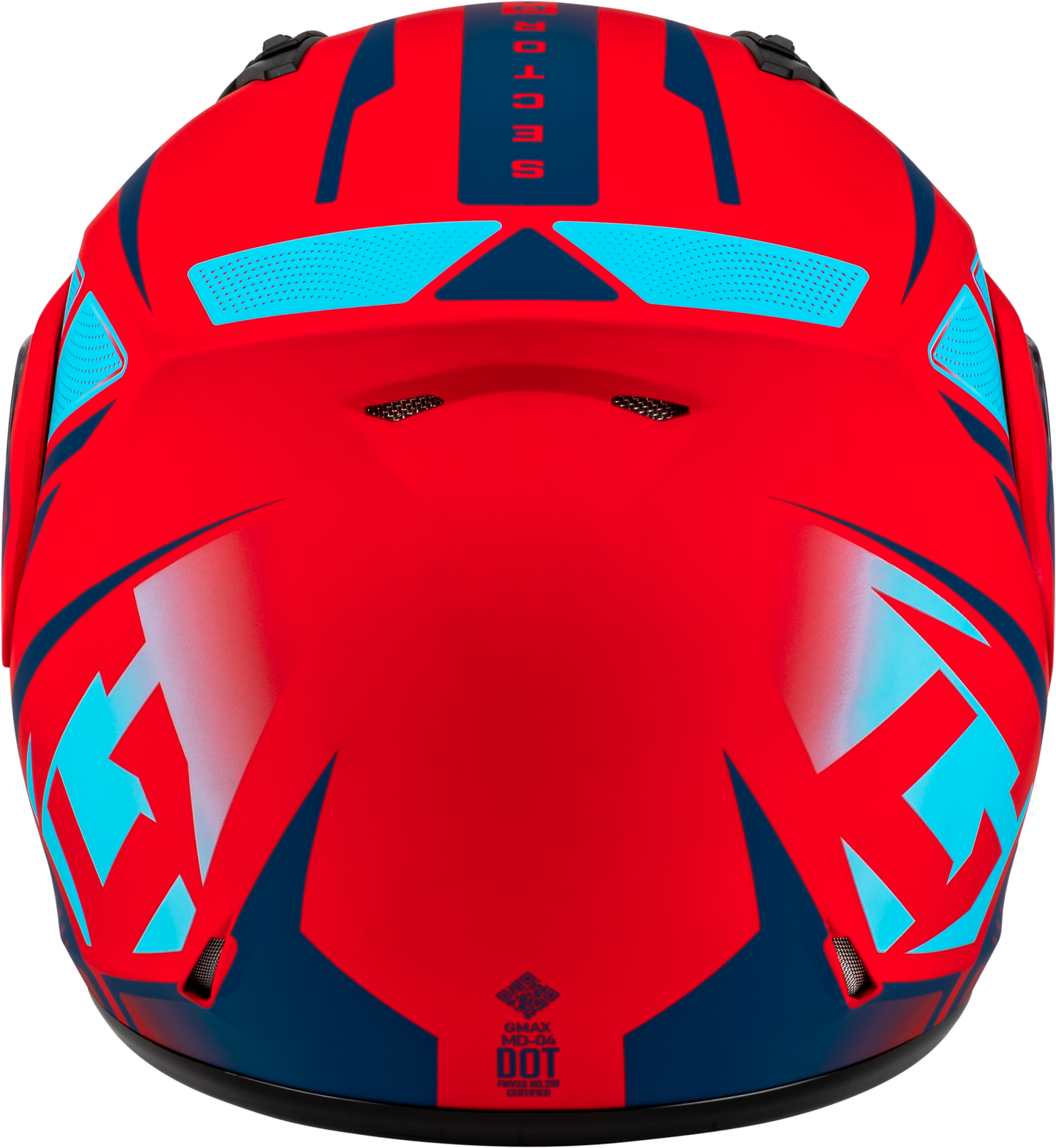 GMAX MD-04 Modular Helmet Large Red/Blue – Lightweight Street Motorcycle Helmet with Advanced Ventilation and UV Protection