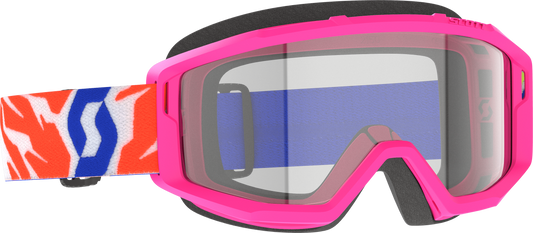 Scott Primal Youth Goggle Pink with Clear Lens for Offroad Off-Road Eyewear