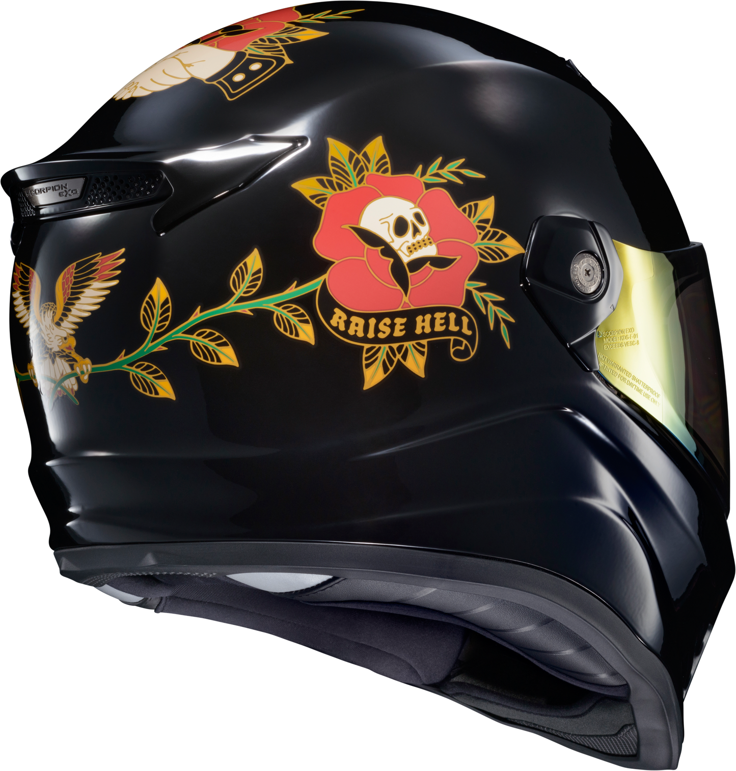 ScorpionEXO Covert FX Full Face Helmet Black 2X-Large - Street Motorcycle Helmet with Anti-Fog Shield and Bluetooth Compatibility