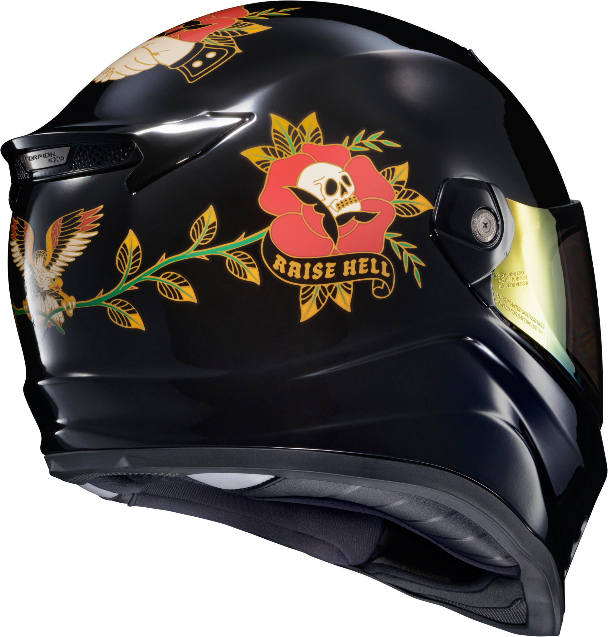 ScorpionEXO Covert FX Full Face Helmet Black 2X-Large - Street Motorcycle Helmet with Anti-Fog Shield and Bluetooth Compatibility