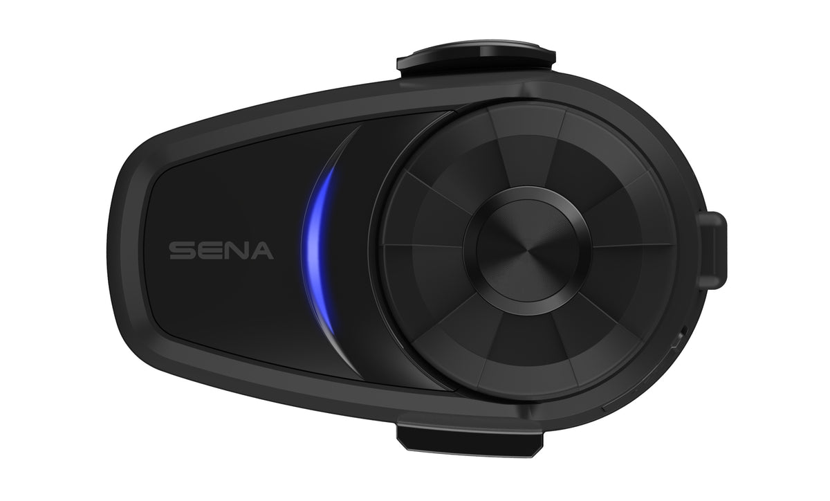 SENA 10S Motorcycle Bluetooth Communication System - Slim Profile, Universal Intercom, HD Audio