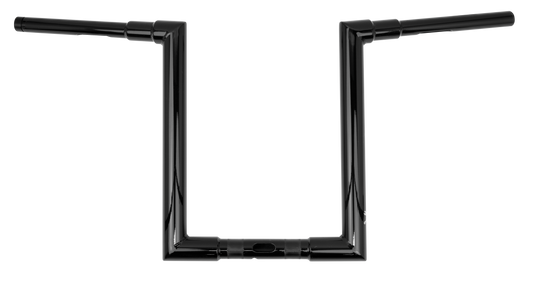 BURLY BRAND Jason 14-Inch Black T-Bar Handlebars for Harley Davidson FLTRX FLTRXS FLTRU Models