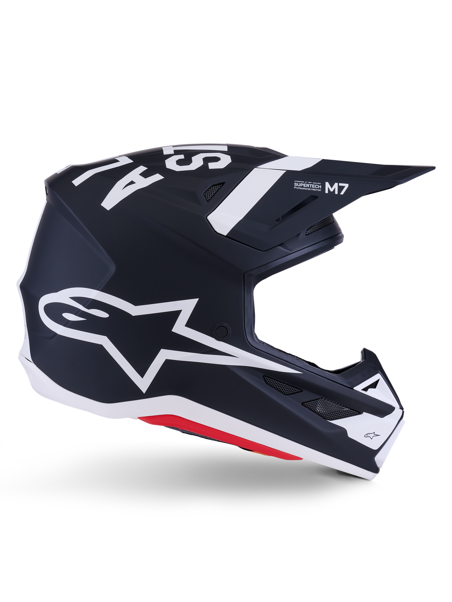Alpinestars SM7 Dasher Off-Road Helmet in Black/White Matte - 2X-Large