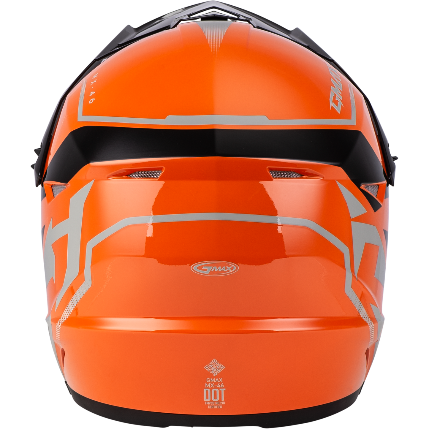GMAX MX-46 Youth Off-Road Helmet Orange/Black/Grey, Size Youth Small