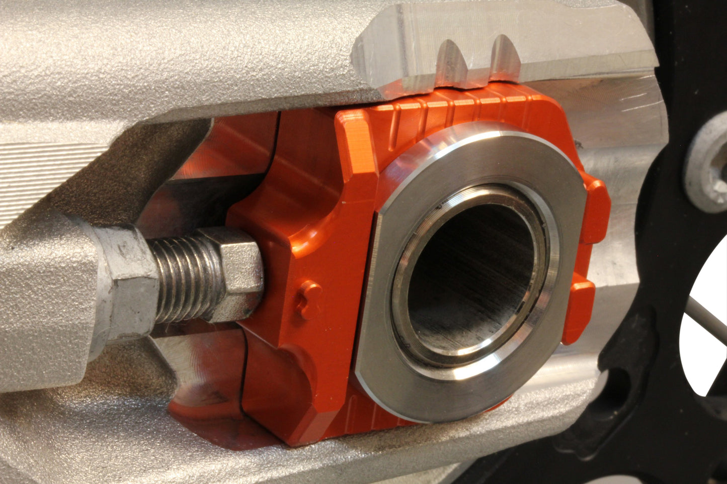 WORKS Elite Axle Block Kit for KTM and Husqvarna Off-Road Models - Part Number 17-263