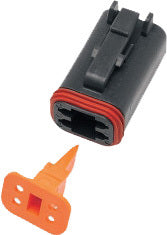 NAMZ Custom Cycle Deutsch DT Series 4-Wire Black Connector (Part DP-4B)