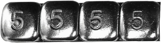 K&L 32-3499 Chrome 5 Gram Wheel Weights for Tire & Wheel Balance, 360 Pieces