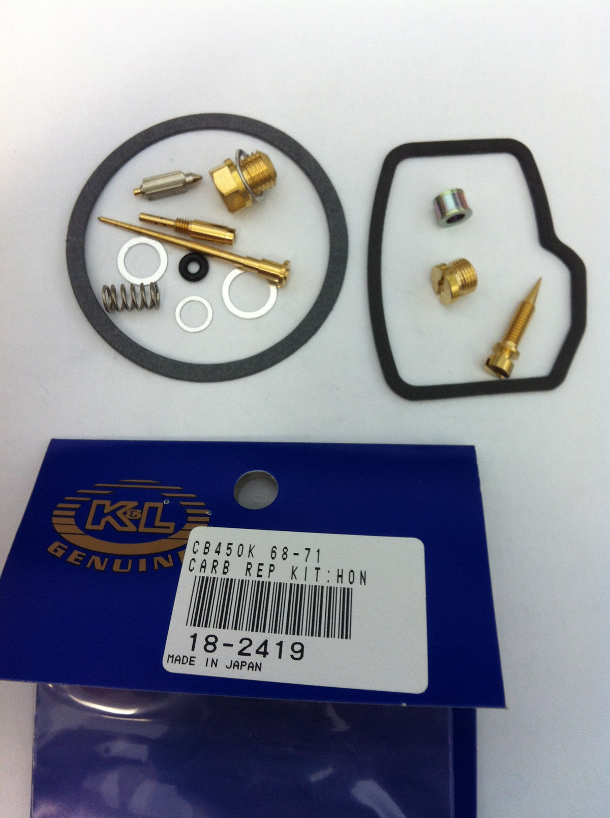 K&L Honda CB450K & CL450K Carburetor Repair Kit Part 18-2419