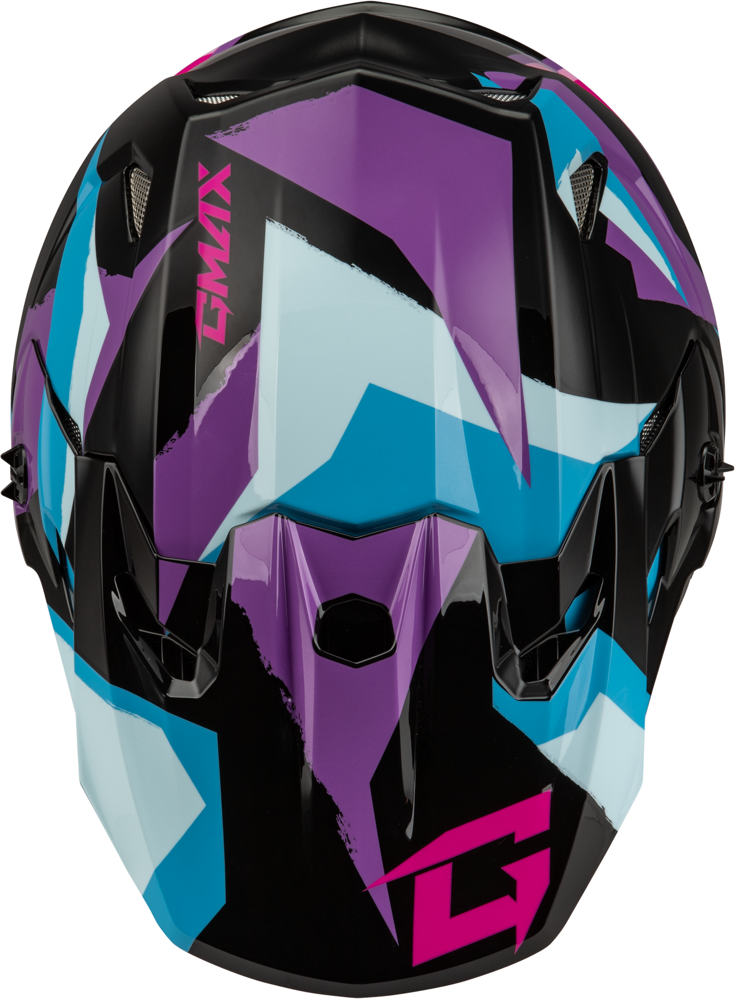 GMAX MX-96 Off-Road Helmet Small Black, Purple & Blue