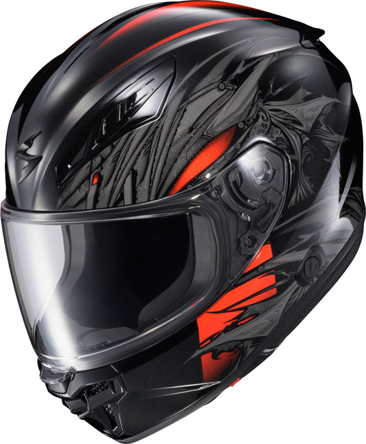 Scorpion EXO Exo R430 Full Face Helmet – Black and Red, X-Large for Street Riding