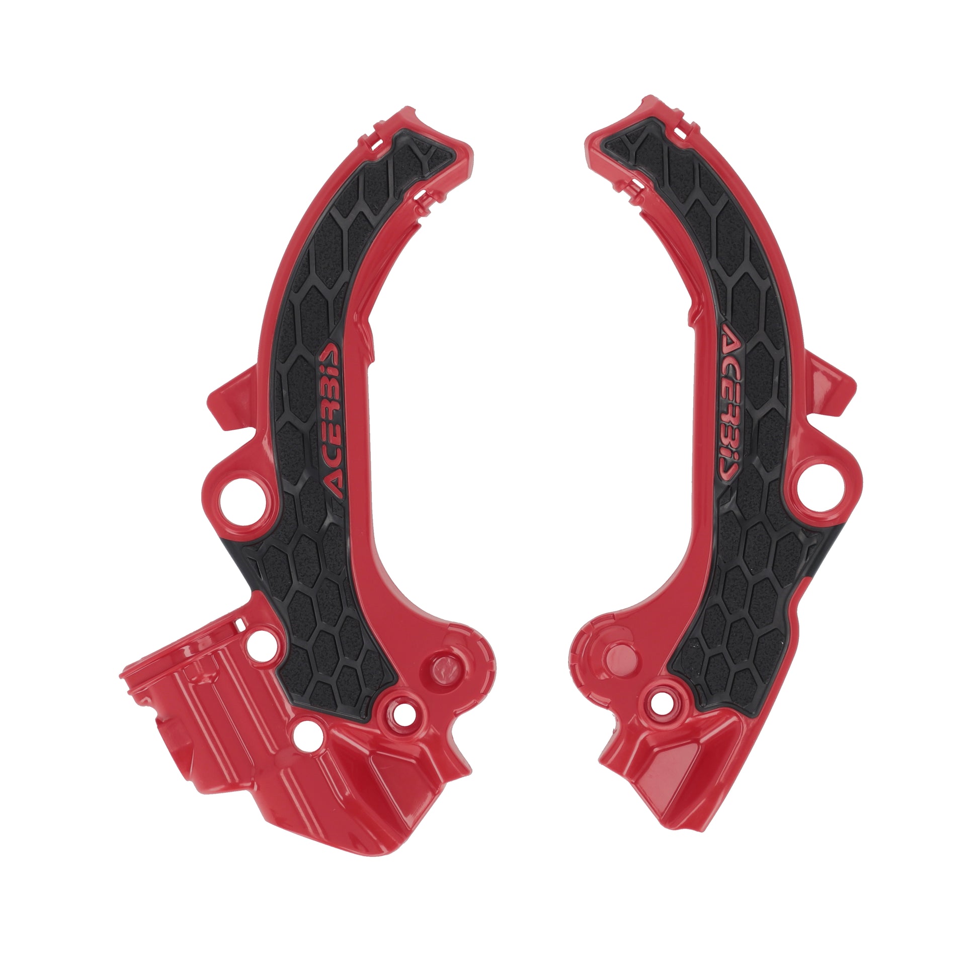 ACERBIS X-Grip Frame Guards for Gas-Gas MC 65 2024, Red/Black