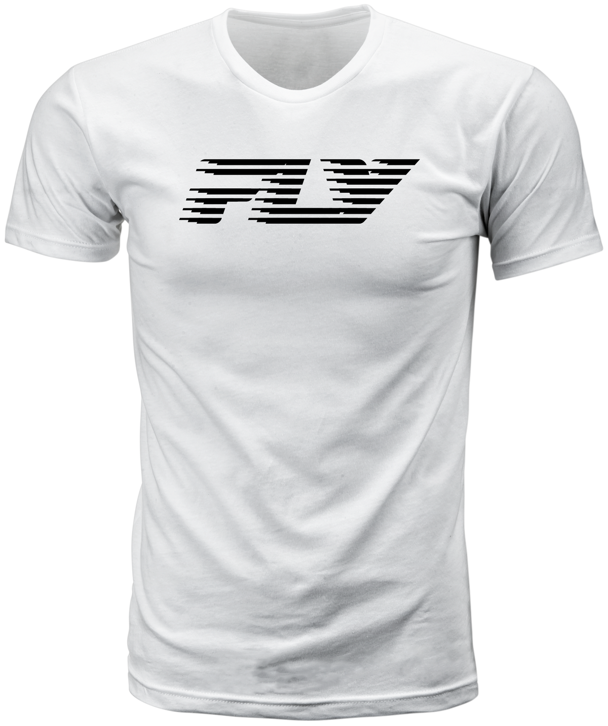 Fly Racing Fast Tee White Small - Comfortable Short Sleeve Shirt with Premium Fit