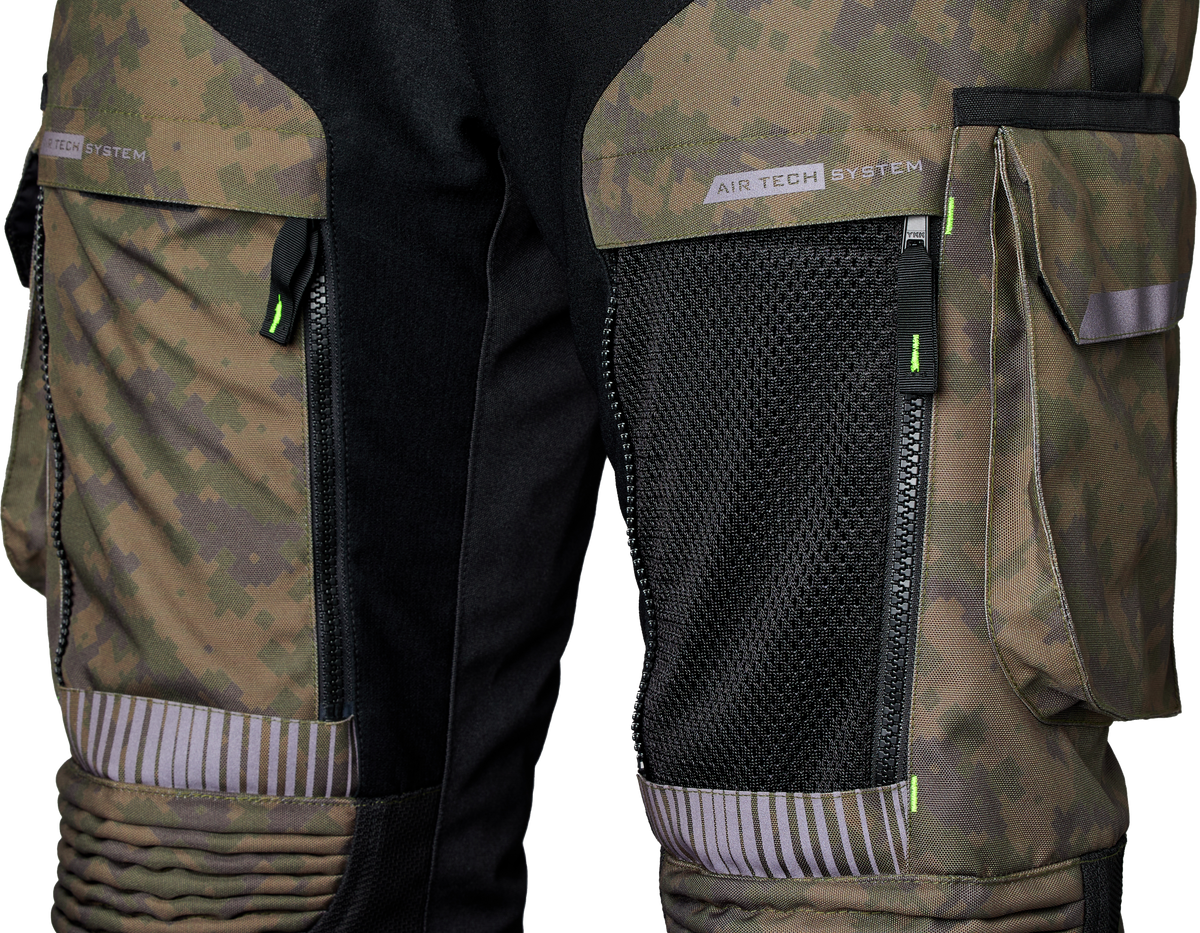 RST Pro Series Ranger Ce Jean Digi Green Textile Pants for Adventure Touring, US 30