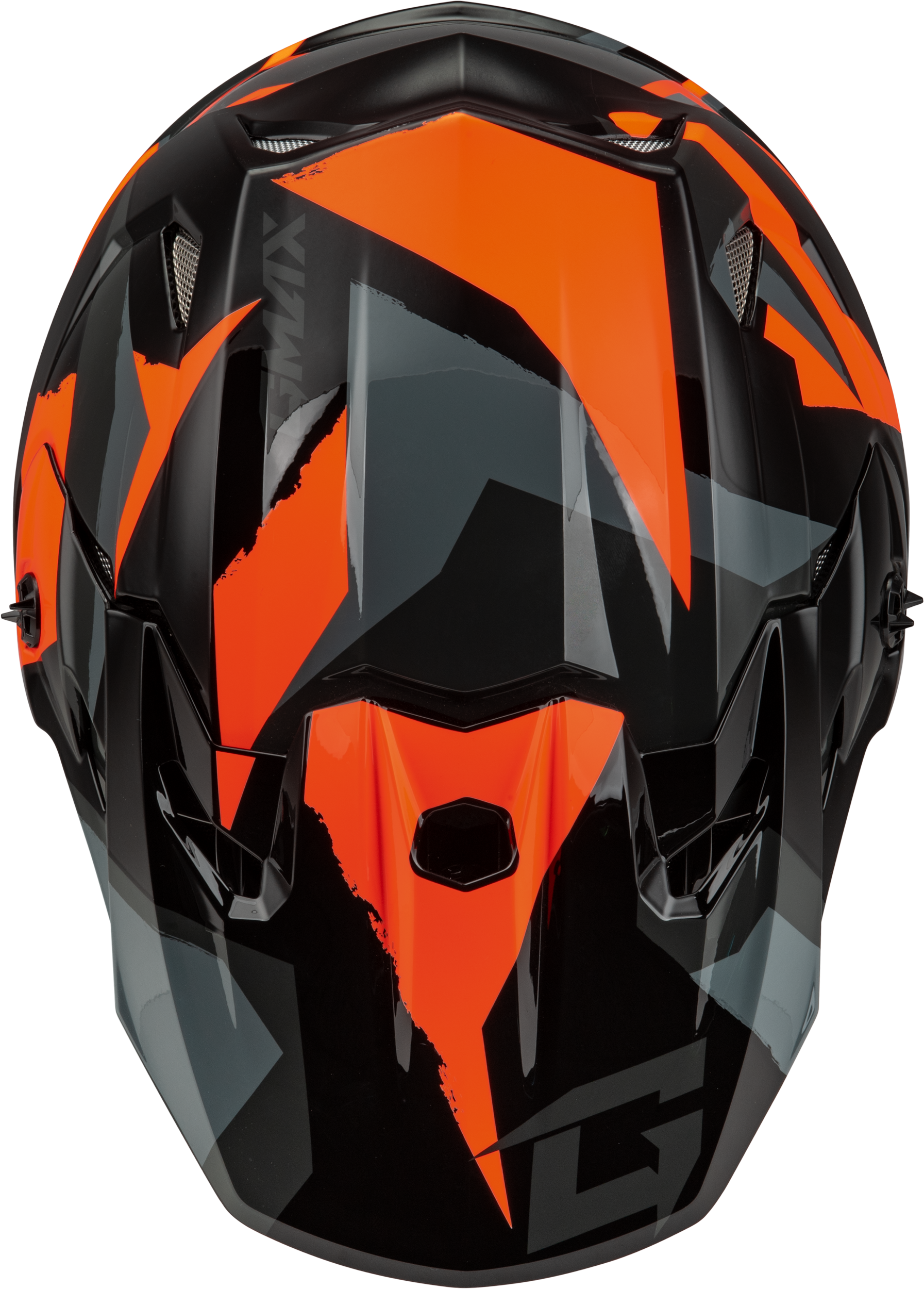 GMAX MX-96 Offroad Helmet in Black and Orange, X-Large – DOT Approved with MIPS and Advanced Ventilation