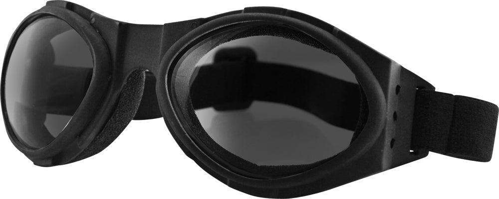 Bobster Bugeye Sunglasses Black with Smoke Lenses – Impact-Resistant Sport Eyewear for V-Twin Riders