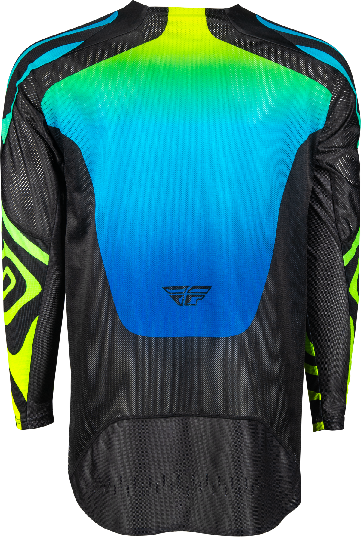 Fly Racing Evolution DST Zen Jersey for Offroad Riding - Medium, Black/Blue/Hi-Vis Yellow