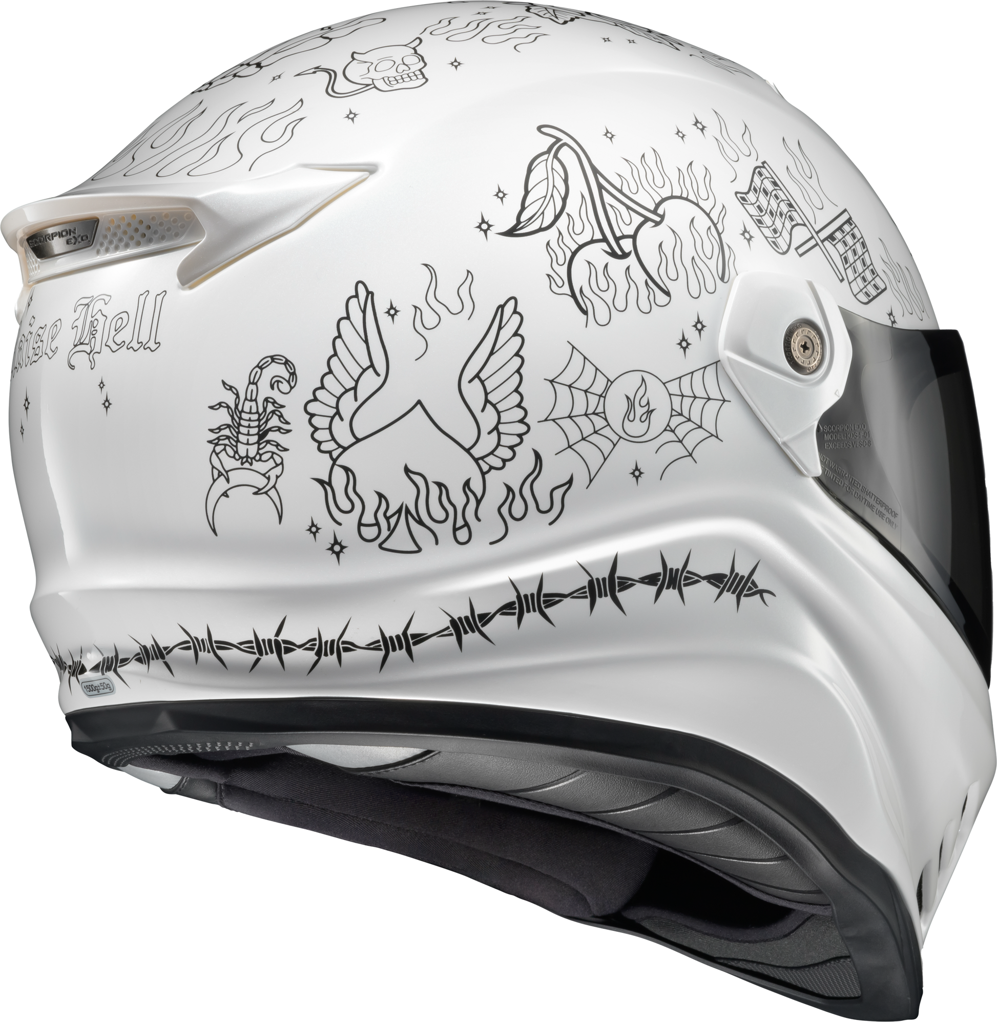 SCORPION EXO Covert FX Full Face Helmet - White, Large
