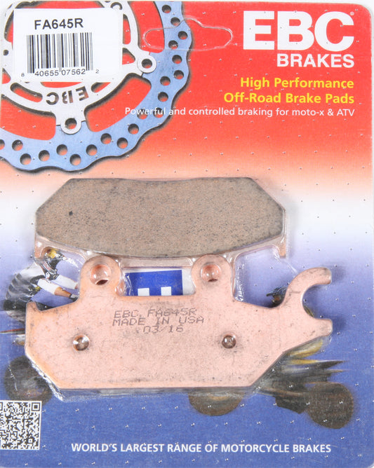 EBC Fa645R Sintered R Series Brake Pads for ATV and UTV Applications