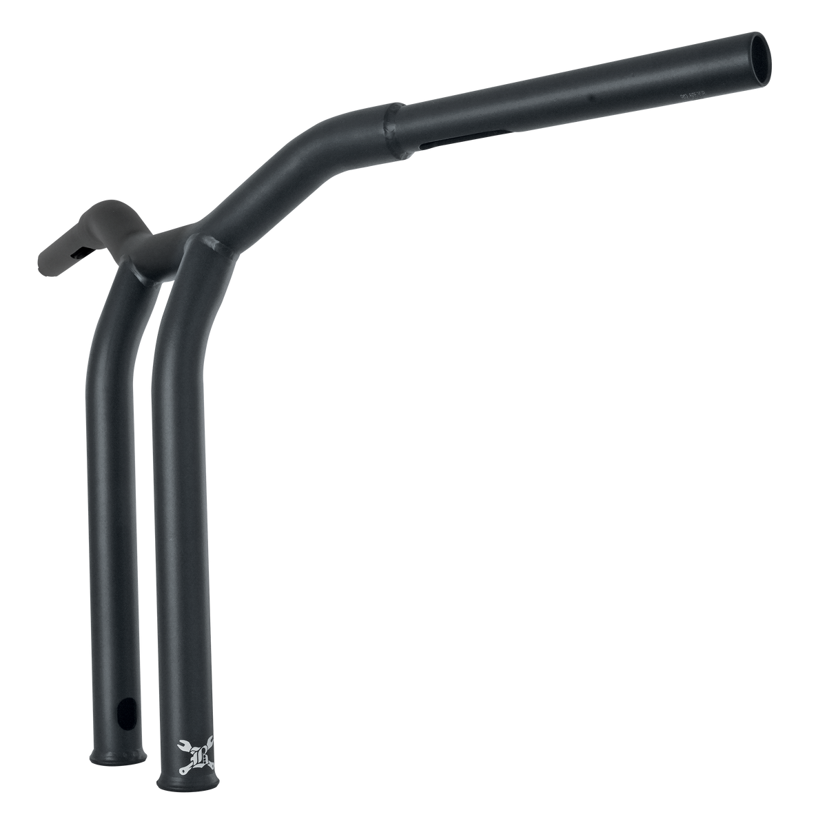 BURLY BRAND Dominator Raked Handlebar 14-Inch Matte Black for Harley Davidson XL and FXR Models
