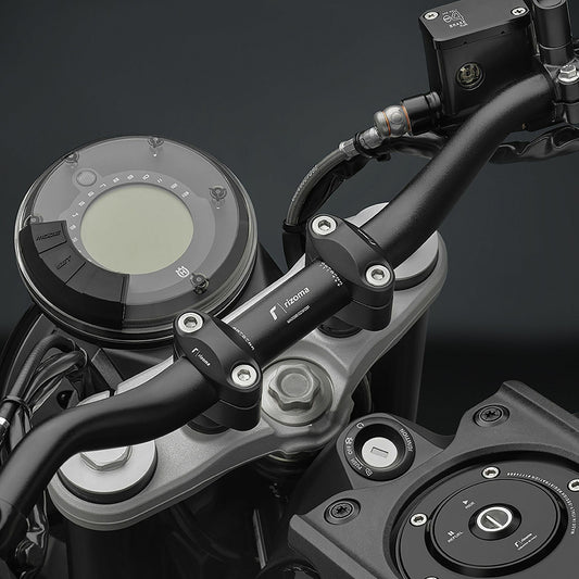 Rizoma Tapered Black Handlebars Part MA009B for Street Bikes