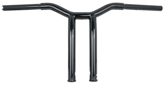 Burly Brand Dominator Raked Handlebars 12 Inch Black for Harley Davidson V-Twin Models
