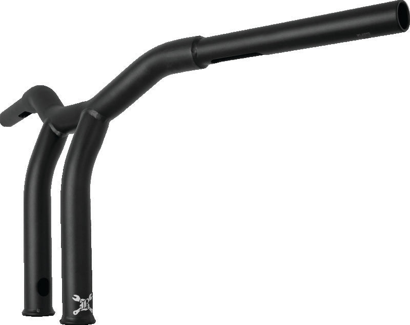 Burly Brand Dominator Raked Bar 10in - Matte Black