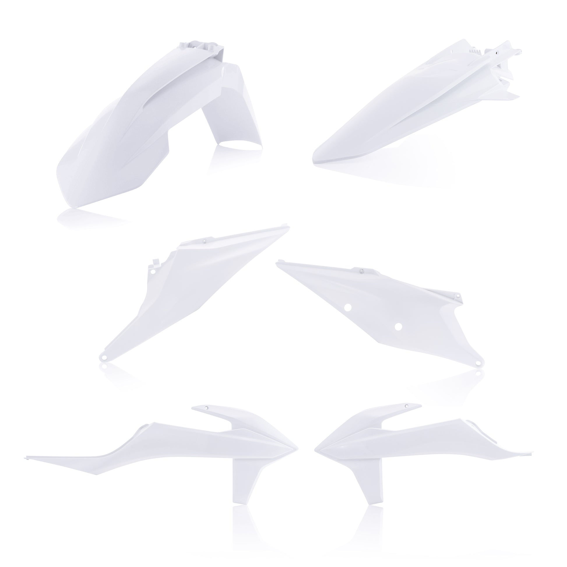 ACERBIS Plastic Body Kit for KTM 500 EXC-F and 350 EXC-F Models, White