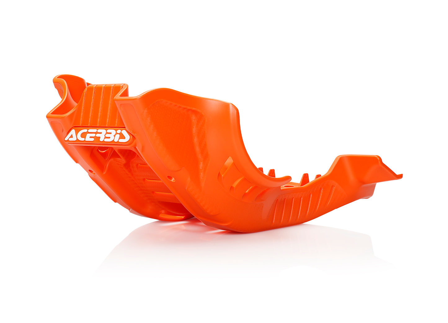 ACERBIS Skid Plate for KTM 350 & 250 Models - Orange/White Heavy Duty Plastic Guard