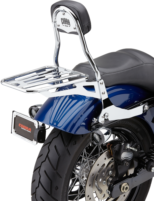 COBRA Detachable Round Backrest with Sissy Bar for Dyna 2006-2017