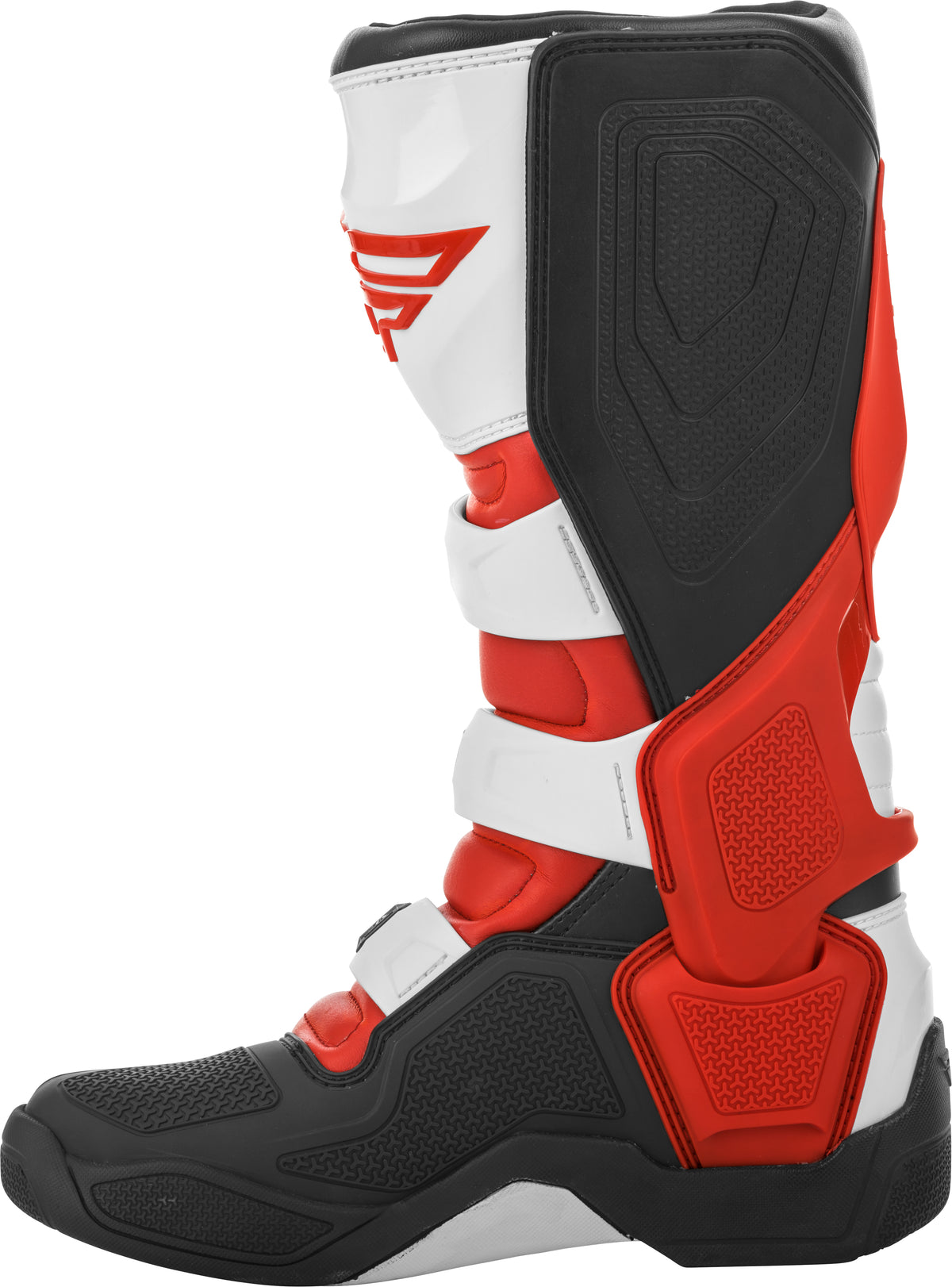 Fly Racing FR5 Boots Offroad Footwear Size US 11 in Red, Black & White